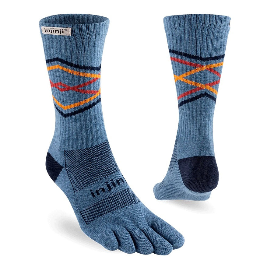 Injinji Trail Sock | Midweight | Crew Length | Lake