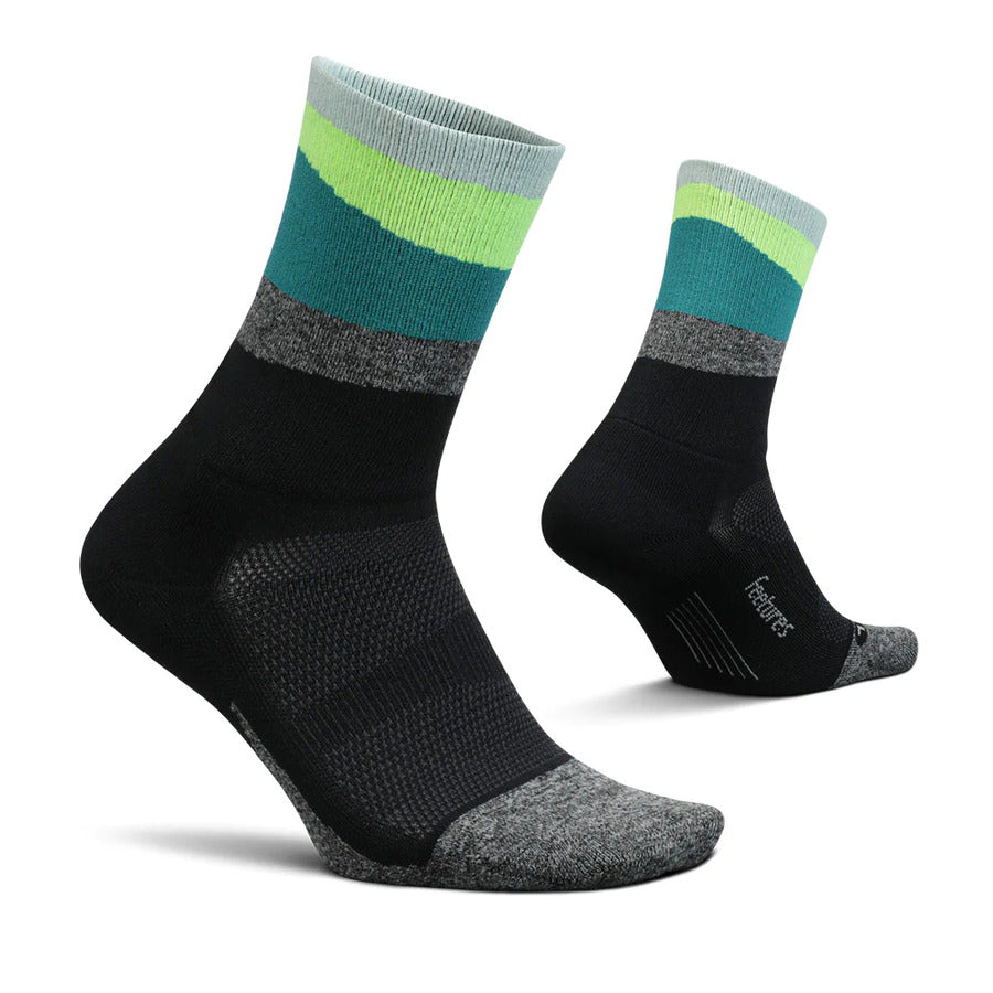 Feetures Elite | Light Cushion | Mini-Crew | Ascent Green