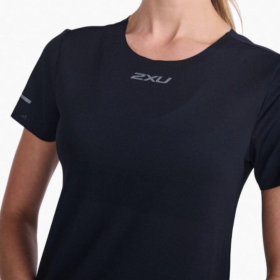 2XU Light Speed Tech Tee | Black / Reflective | Womens