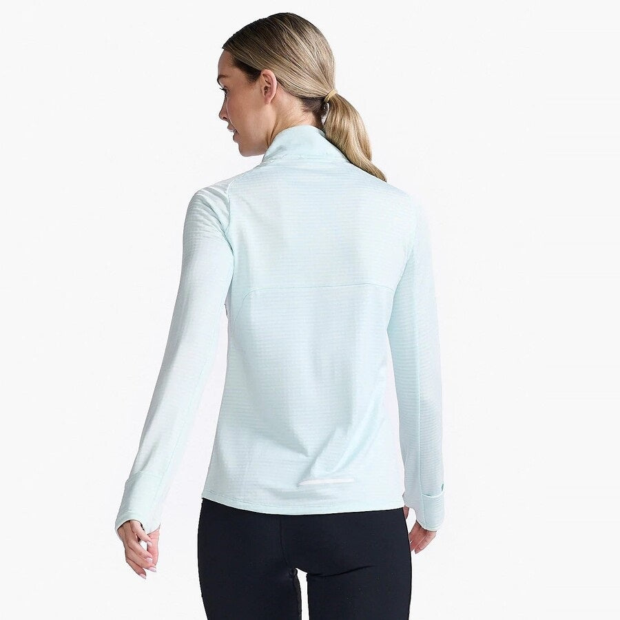 2XU Ignition 1/4 Zip Fleece | Glacier / White Reflective | Womens