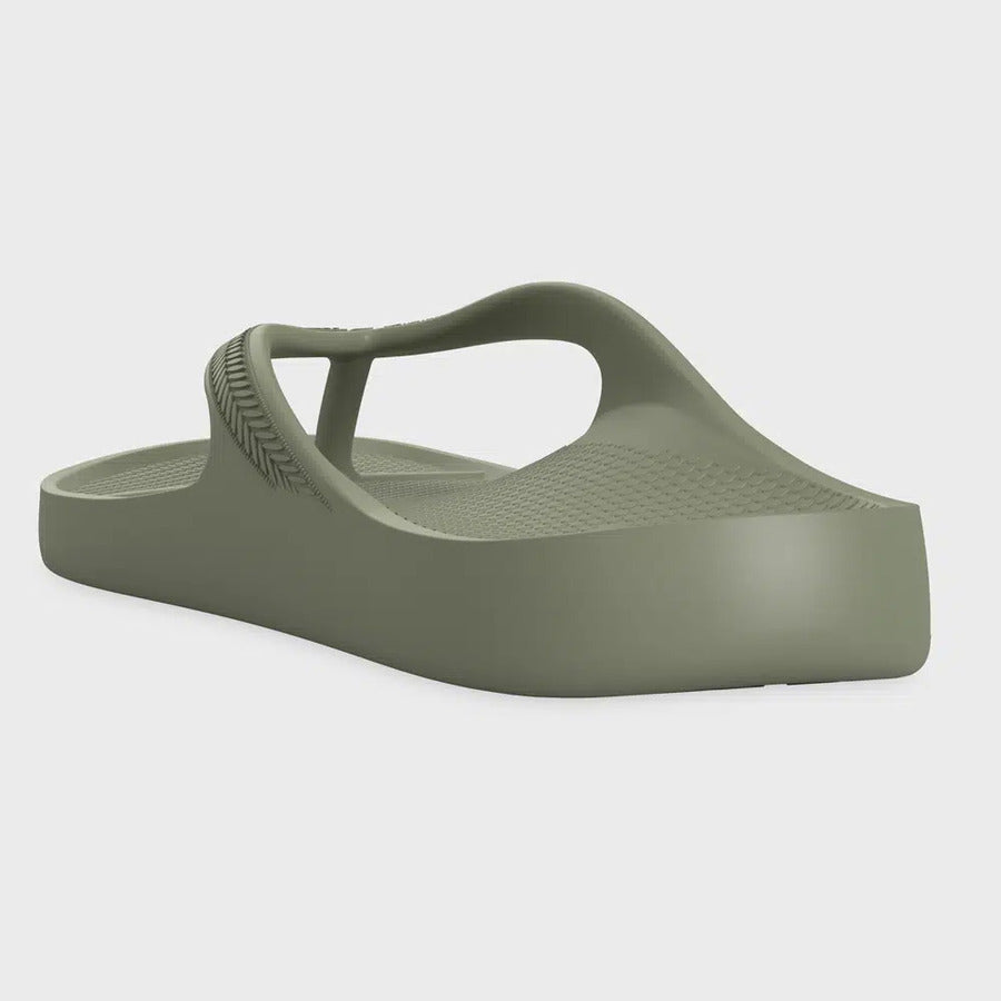 Lightfeet ReVIVE Arch Support Thongs | Khaki