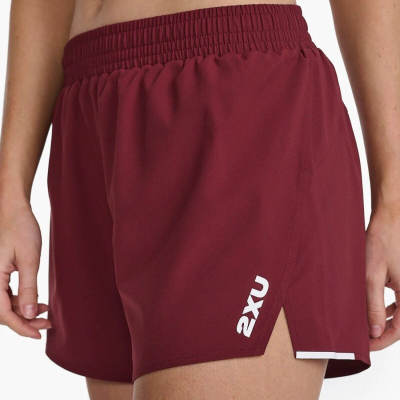 2XU Aero 5 Inch Shorts | Truffle / White Reflective | Womens