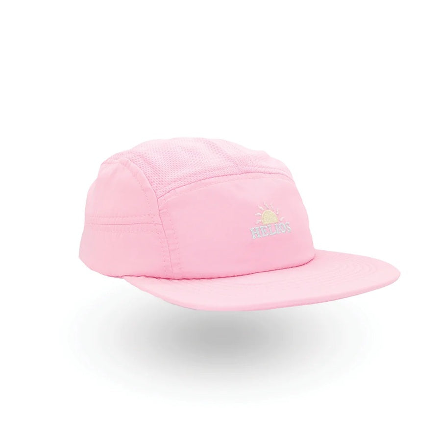 Helios Ultralight 7 Panel Running Cap | Soft Brim | Pink