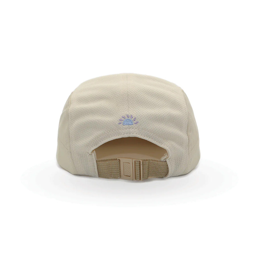 Helios Ultralight 7 Panel Running Cap | Firm Brim | Tan