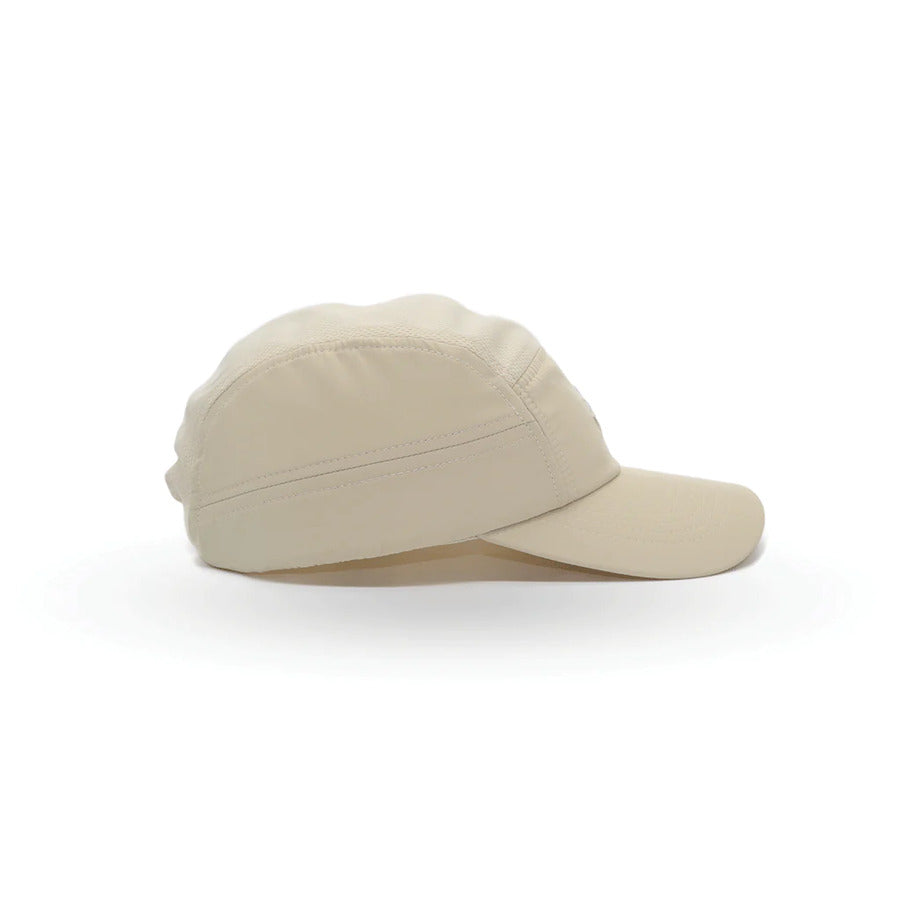 Helios Ultralight 7 Panel Running Cap | Firm Brim | Tan