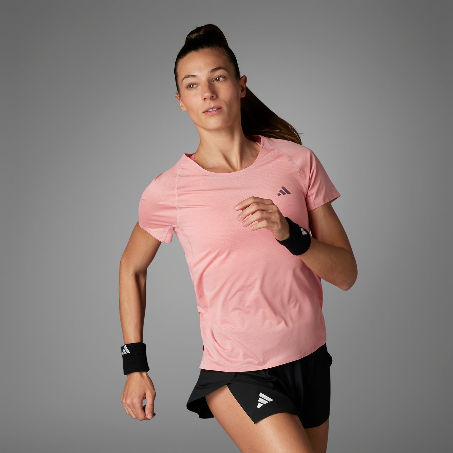 adidas Adizero Tee | Semi Pink Spark | Womens