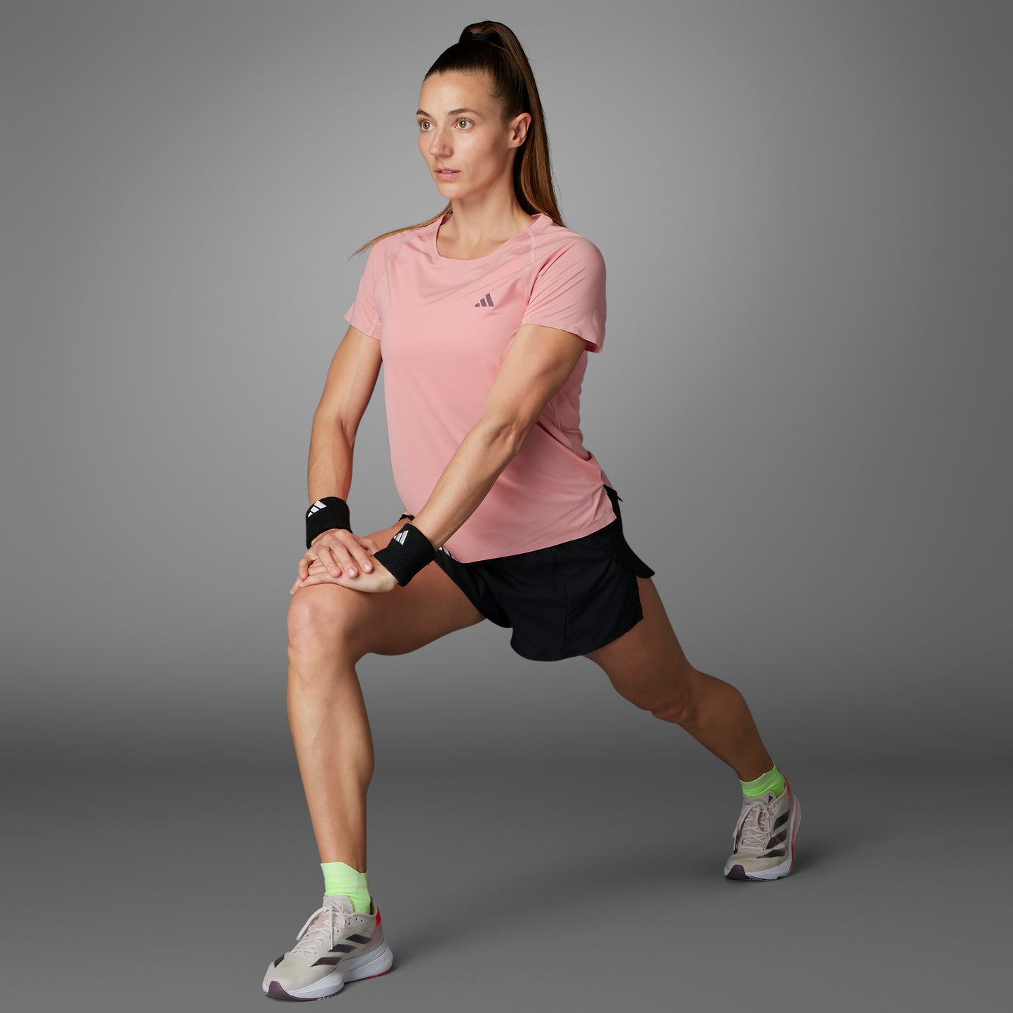 adidas Adizero Tee | Semi Pink Spark | Womens