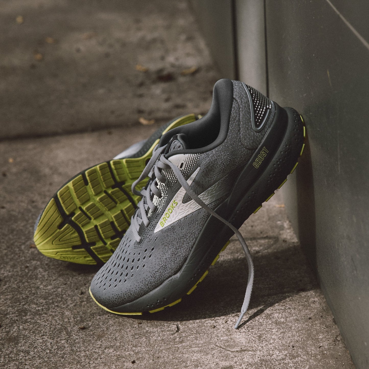 Brooks Ghost 16 | Primer / Grey / Lime | Mens