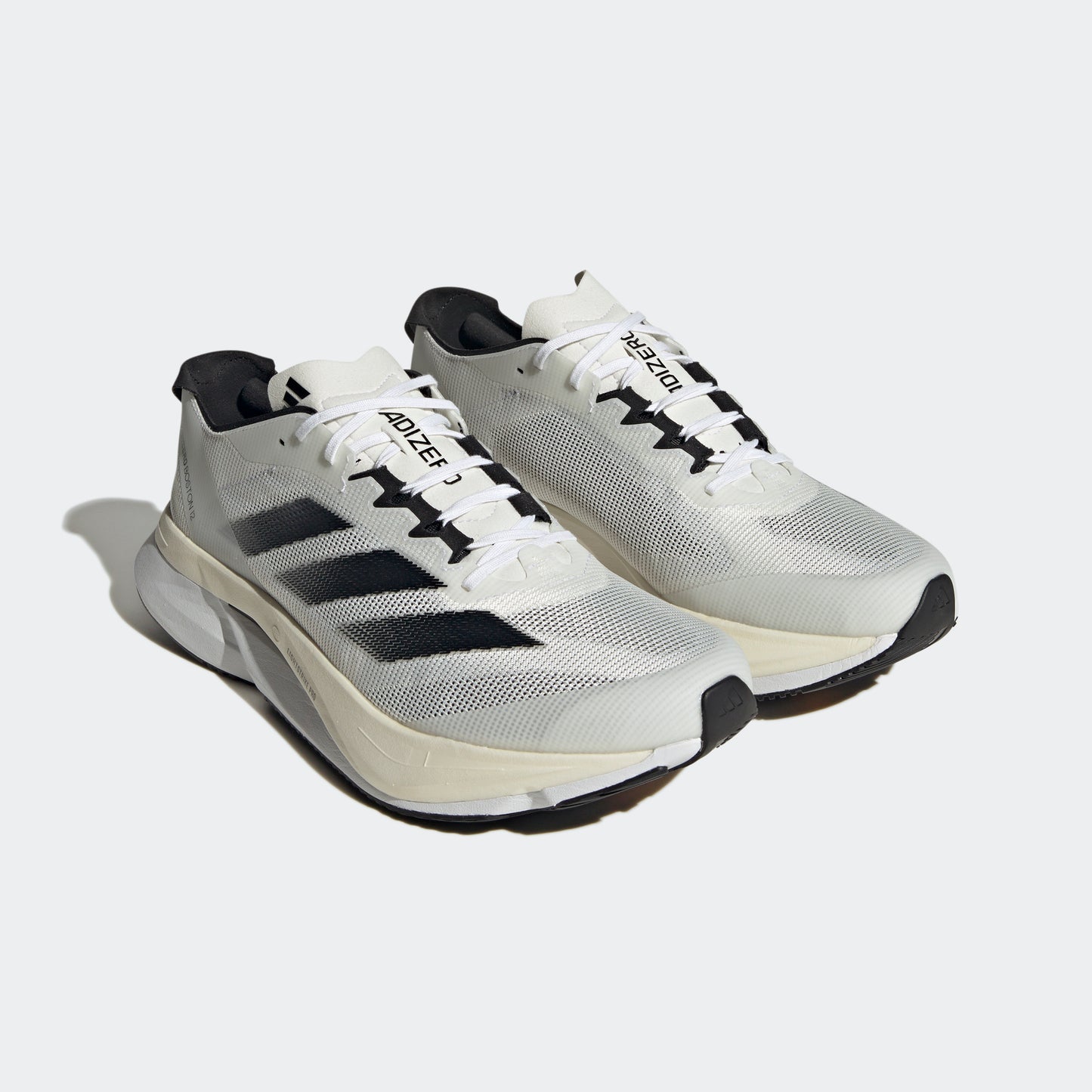 adidas Adizero Boston 12 | Footwear White / Core Black / Night Met. | Mens