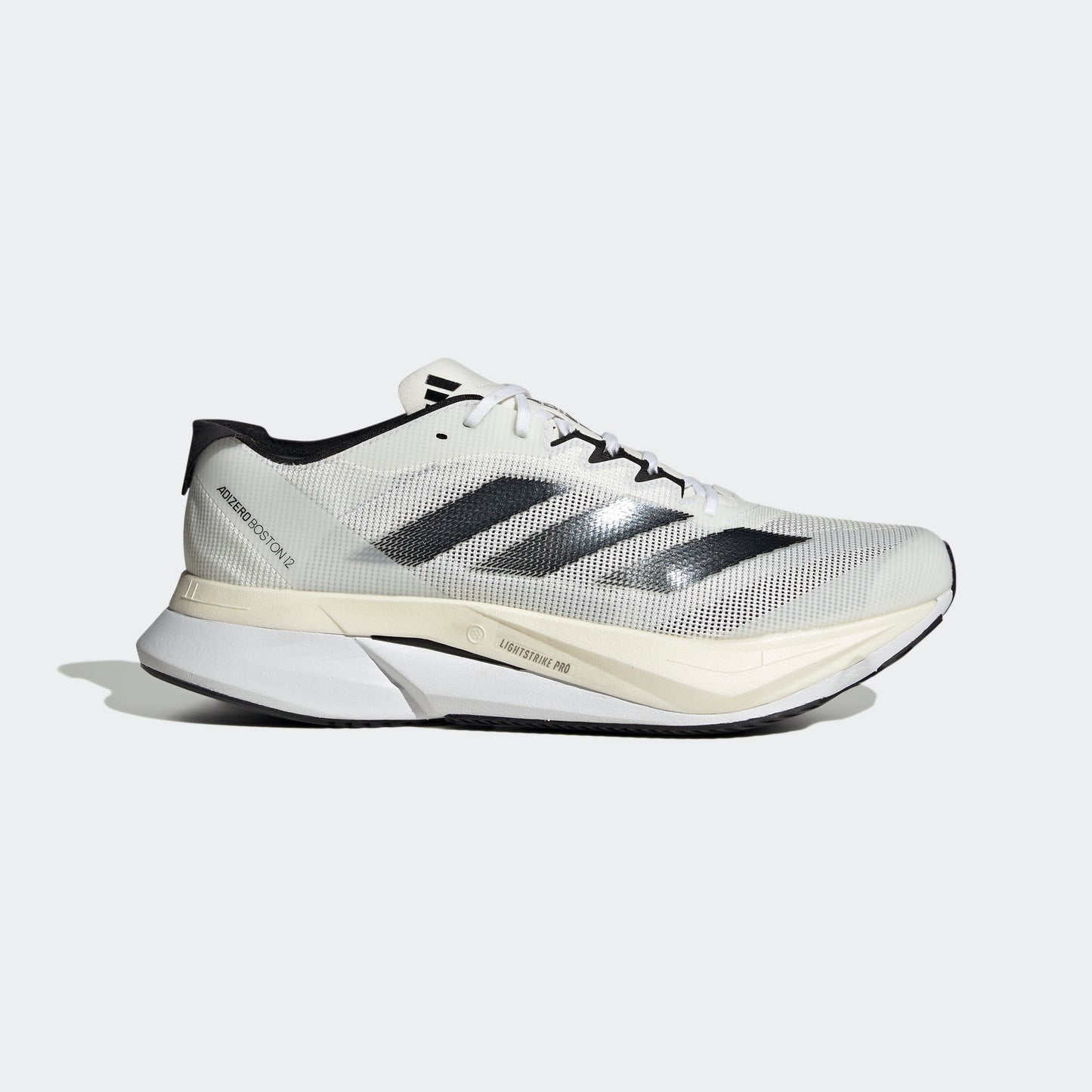 adidas Adizero Boston 12 | Footwear White / Core Black / Night Met. | Mens