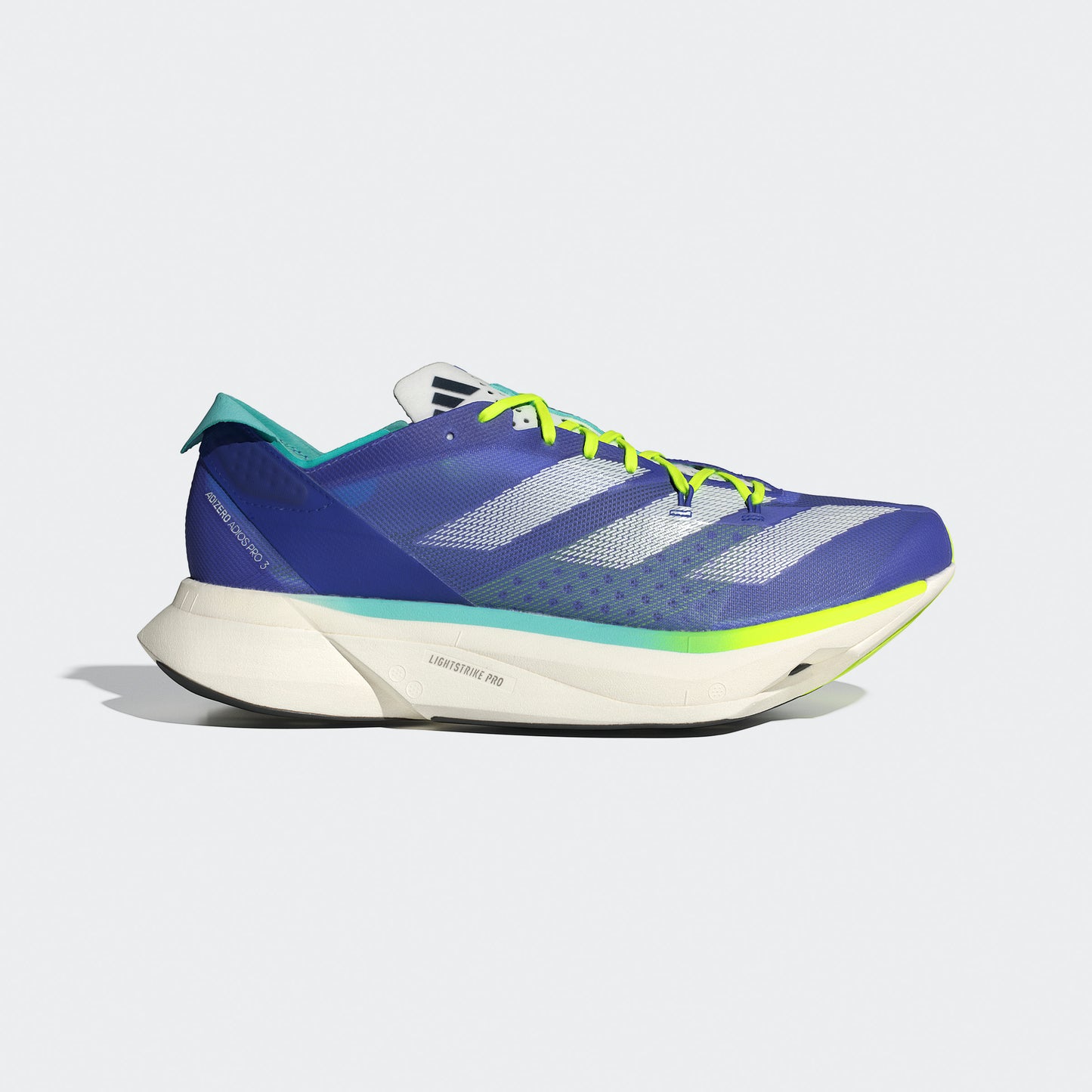 adidas Adizero Adios Pro 3 | Cobalt Blue / Zero Met. / Lucid Lemon | Womens