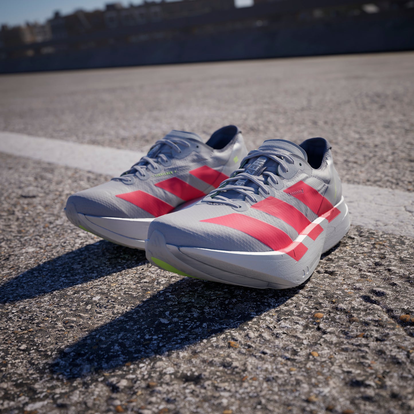 adidas Adizero Adios Pro 4 | Grey Two / Lucid Red / Grey | Womens