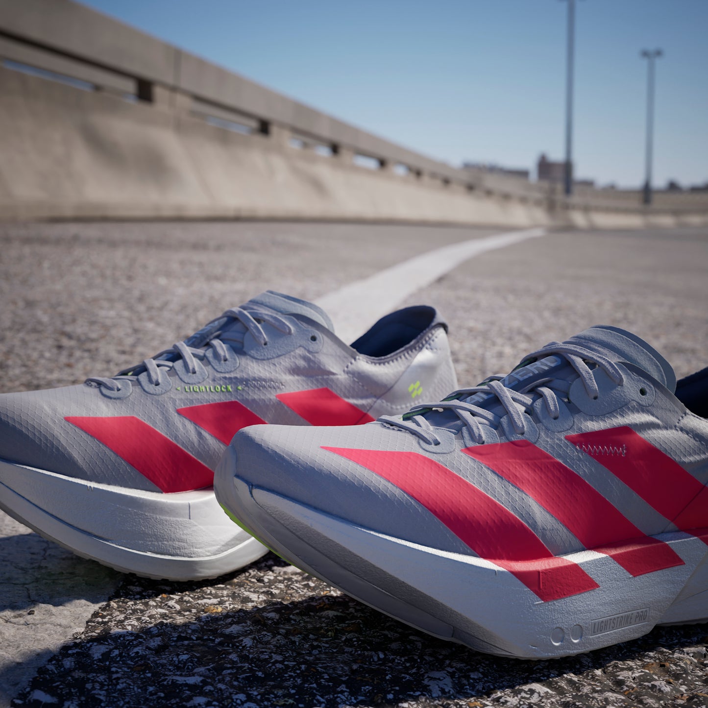 adidas Adizero Adios Pro 4 | Grey Two / Lucid Red / Grey | Womens