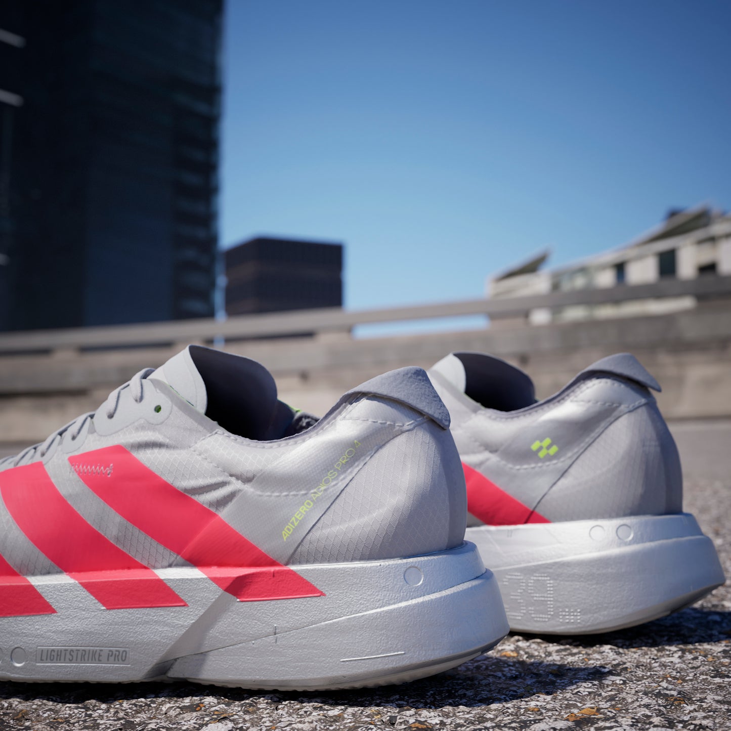 adidas Adizero Adios Pro 4 | Grey Two / Lucid Red / Grey | Womens