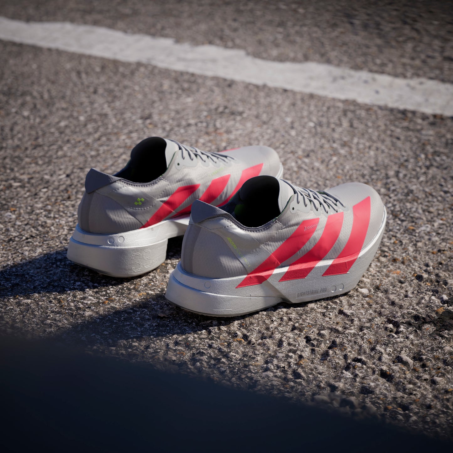 adidas Adizero Adios Pro 4 | Grey Two / Lucid Red / Grey | Womens