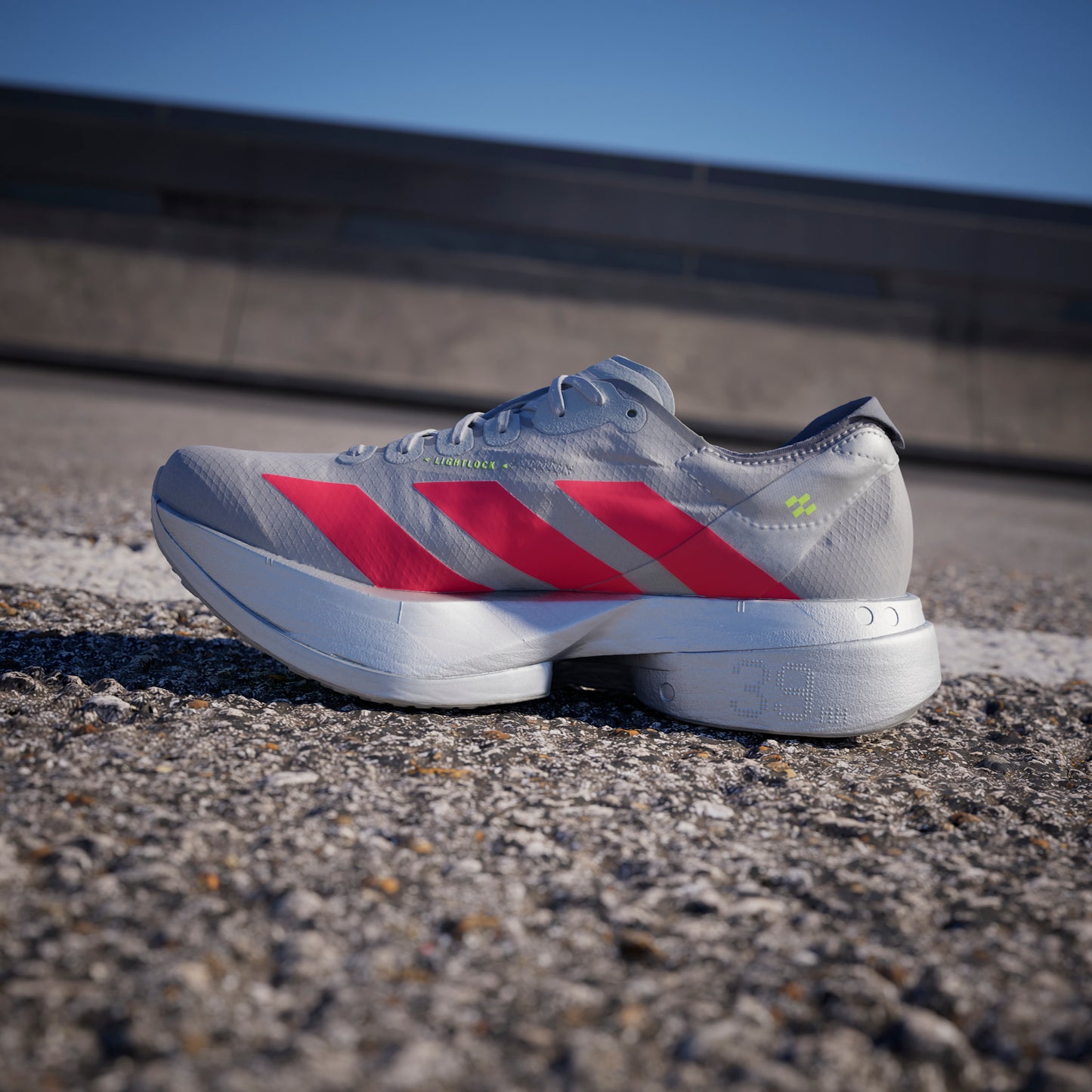 adidas Adizero Adios Pro 4 | Grey Two / Lucid Red / Grey | Womens