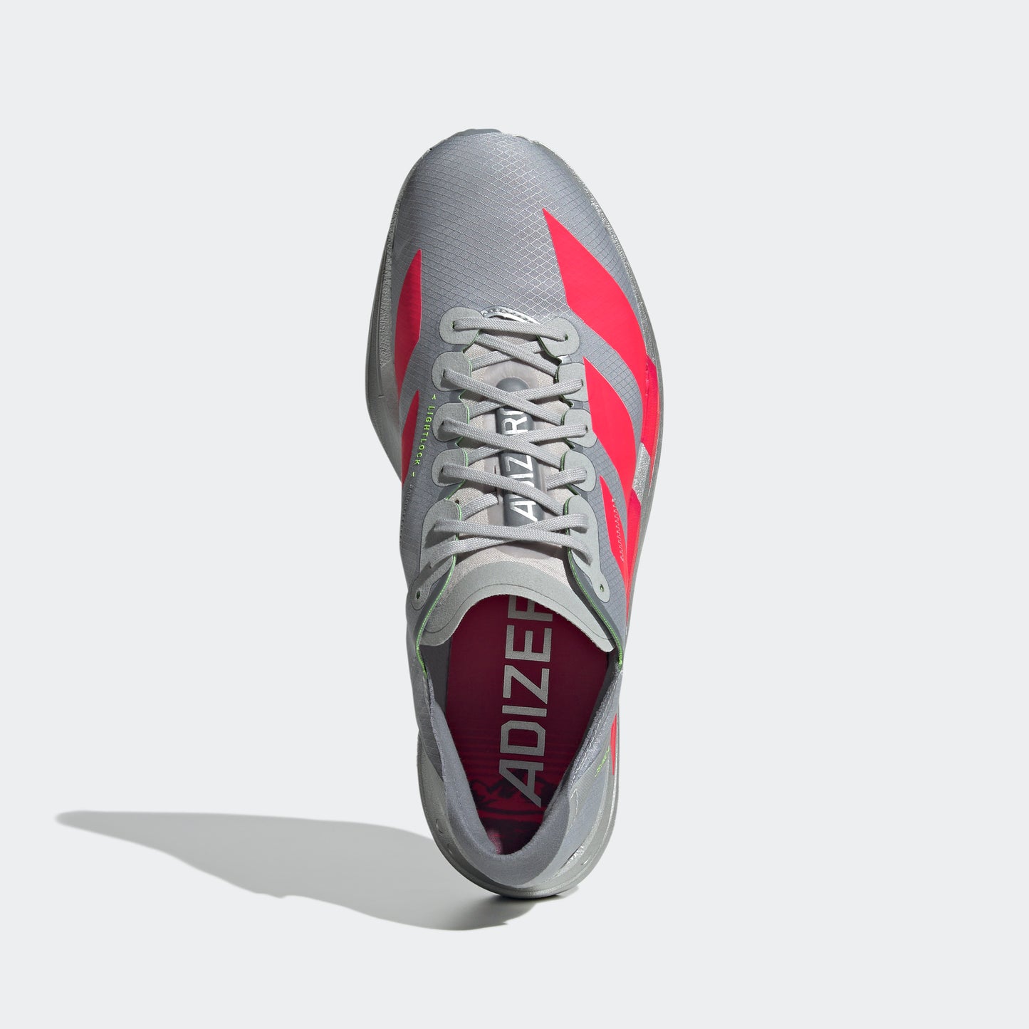 adidas Adizero Adios Pro 4 | Silver Metallic / Lucid Red / Grey | Mens