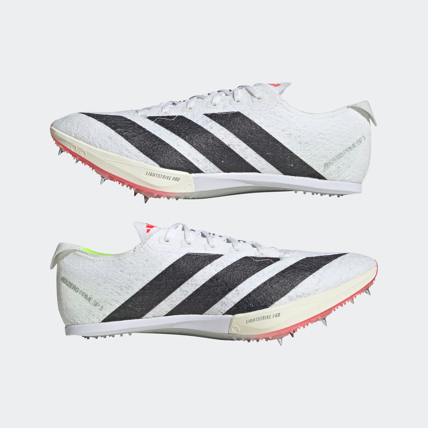 adidas Adizero Prime SP 3 Strung Spikes | Cloud White / Core Black / Lucid Red | Unisex