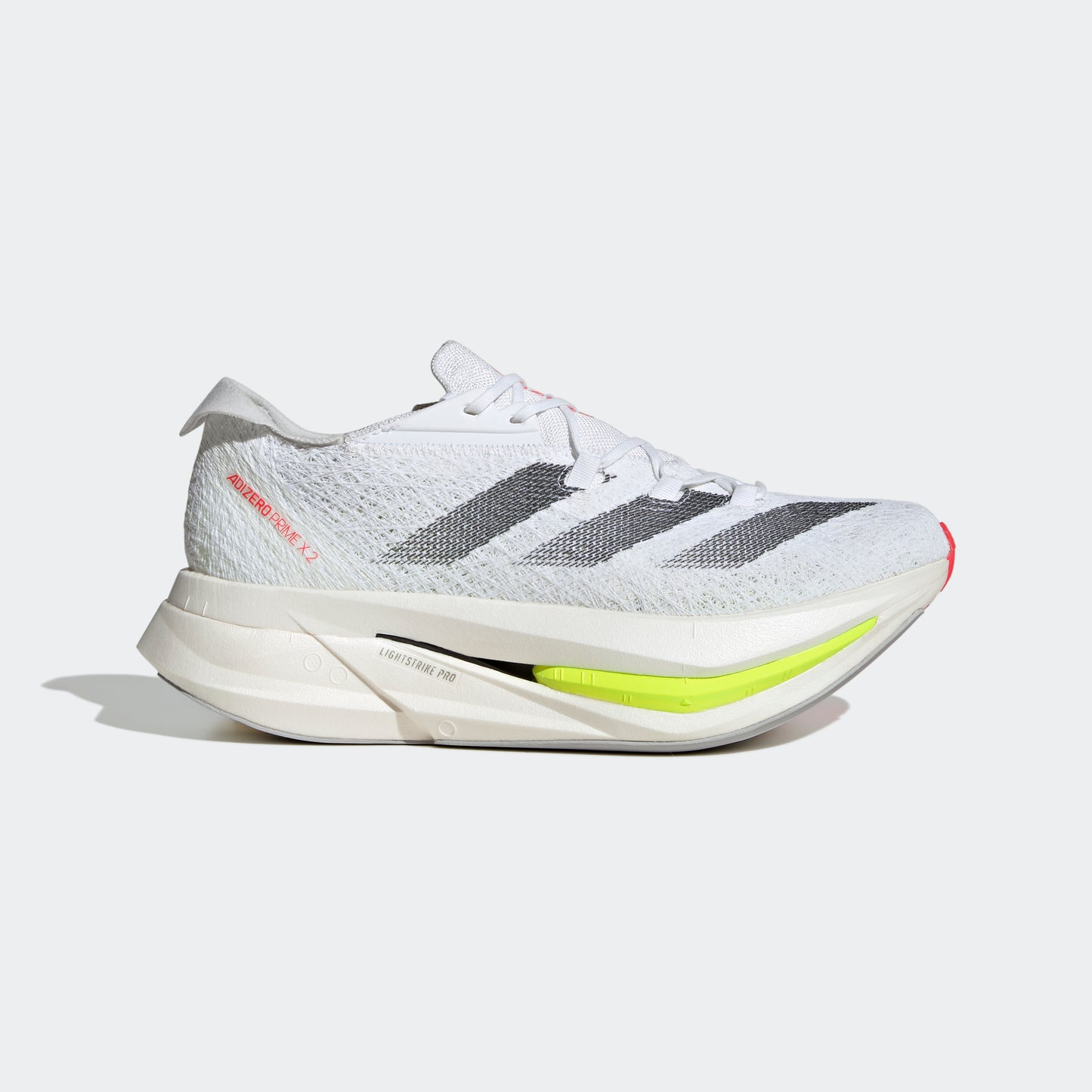 adidas Adizero Prime X 2 Strung | Footwear White / Core Black / Lucid Red | Unisex