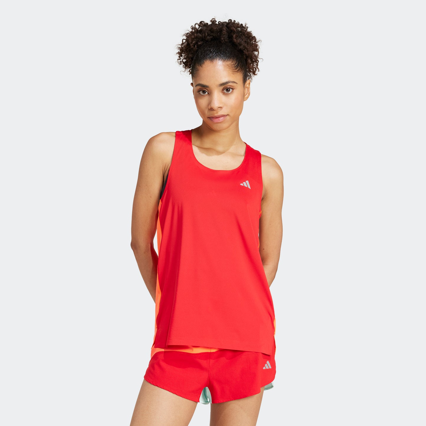 adidas NYC Running Singlet | Better Scarlet / App Solar Red | Womens