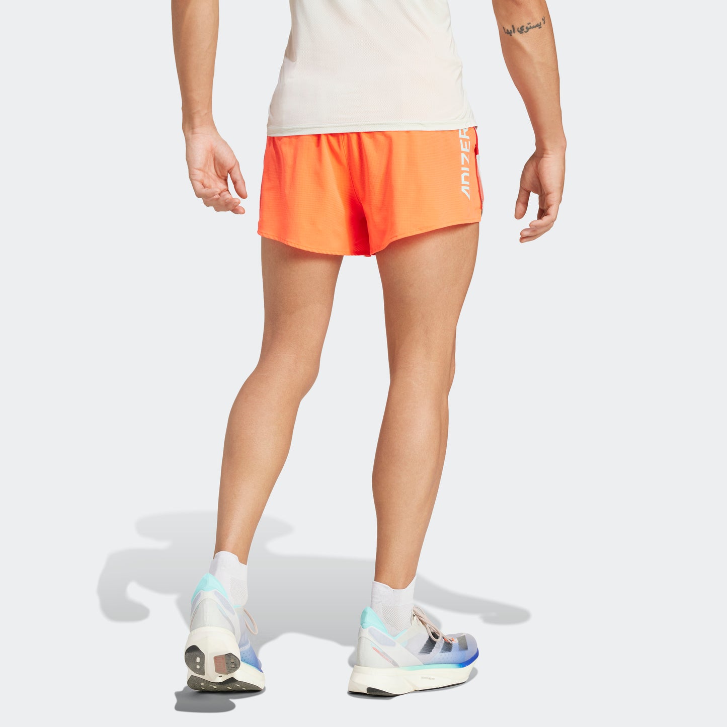 adidas NYC Split 3" Short | Better Scarlet / Semi Flash Aqua / App Solar Red | Mens