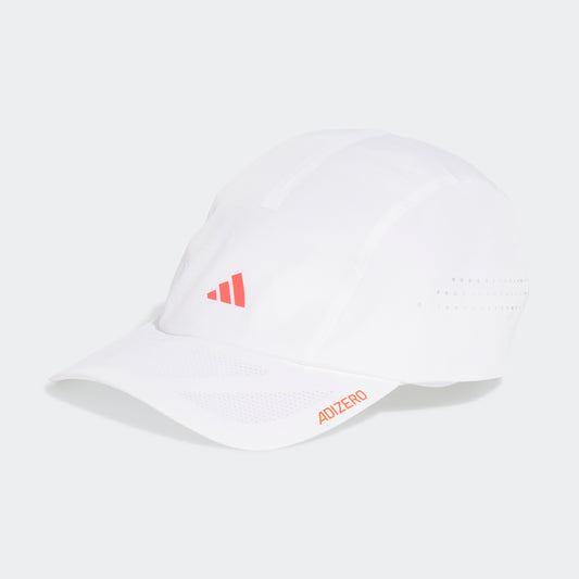 adidas Running x adizero Cap | White / Lucid Red