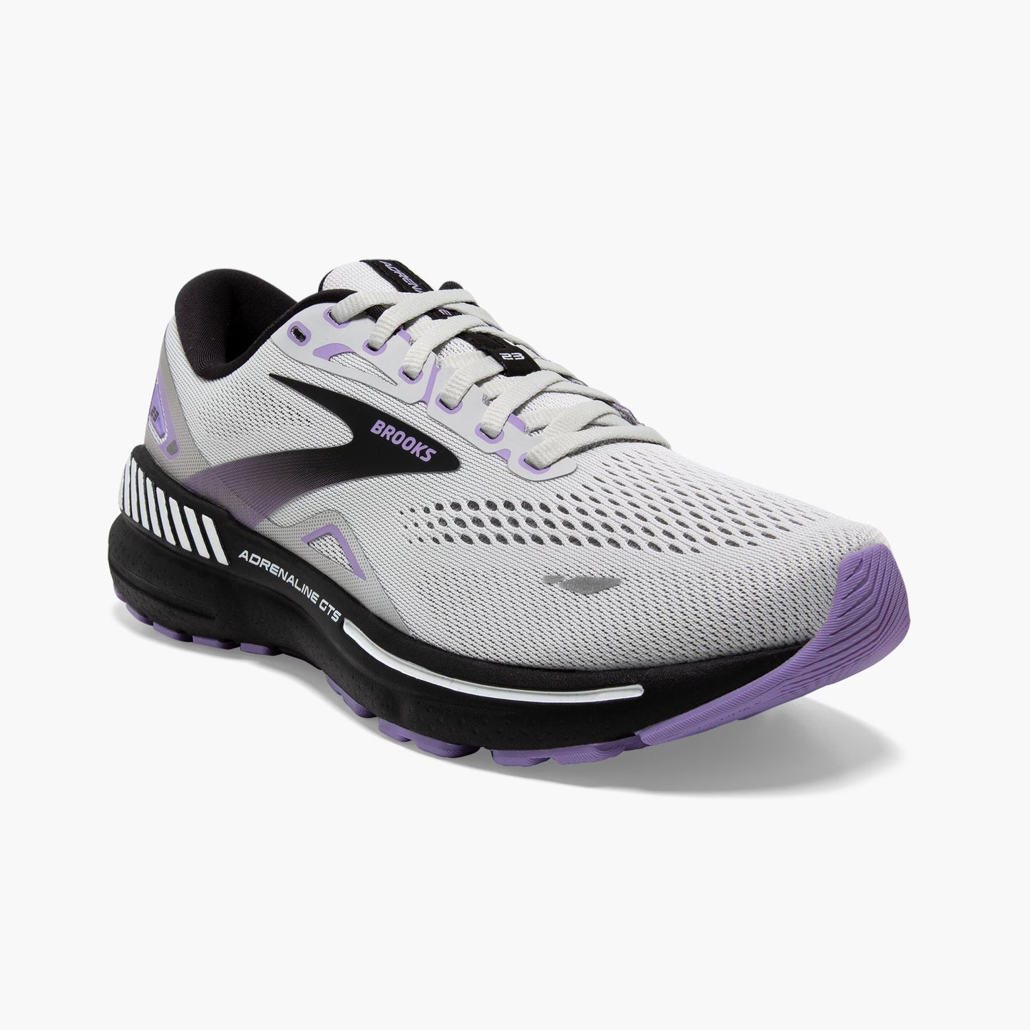 Brooks Adrenaline GTS 23 Wide | Grey / Black / Purple | Womens