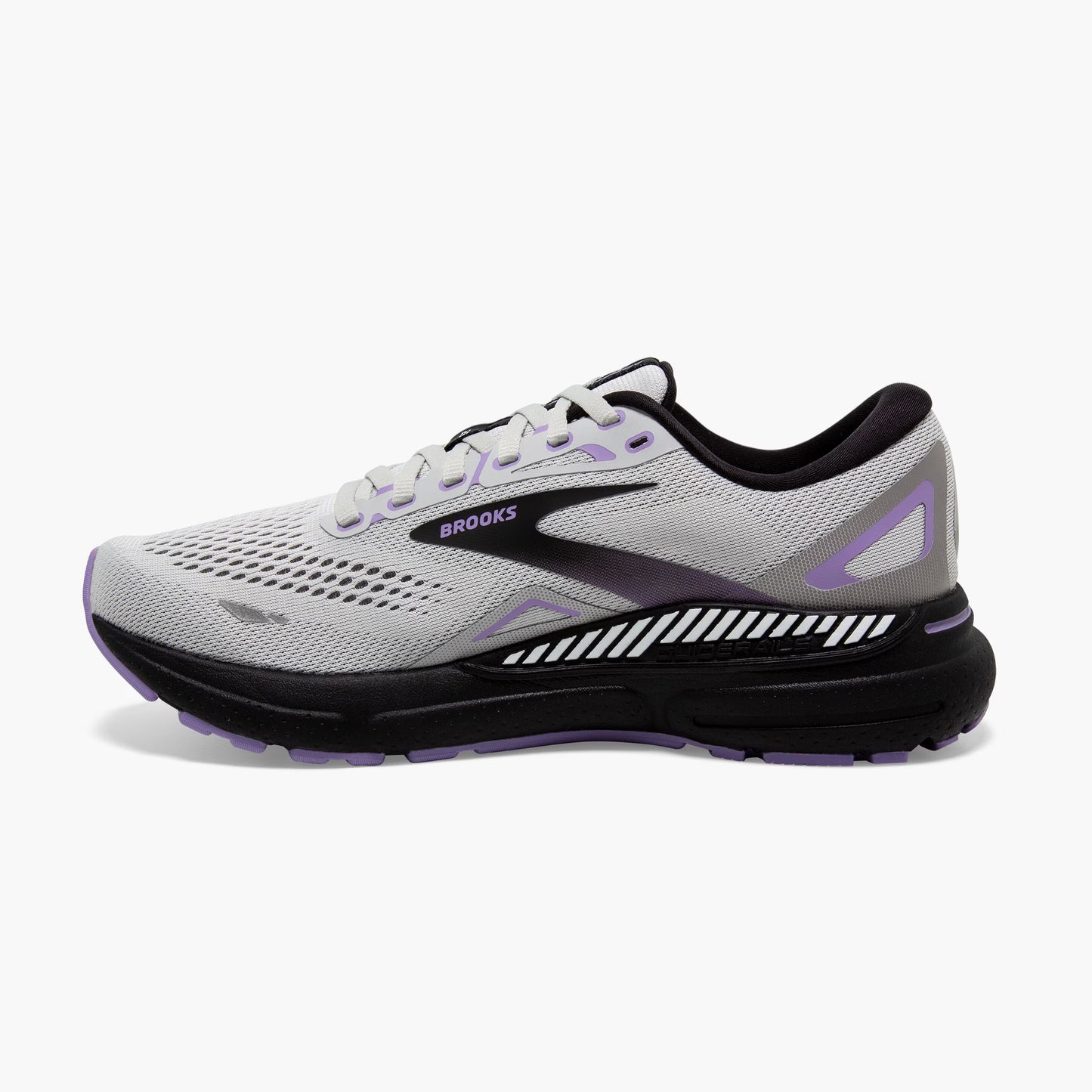 Brooks Adrenaline GTS 23 Wide | Grey / Black / Purple | Womens