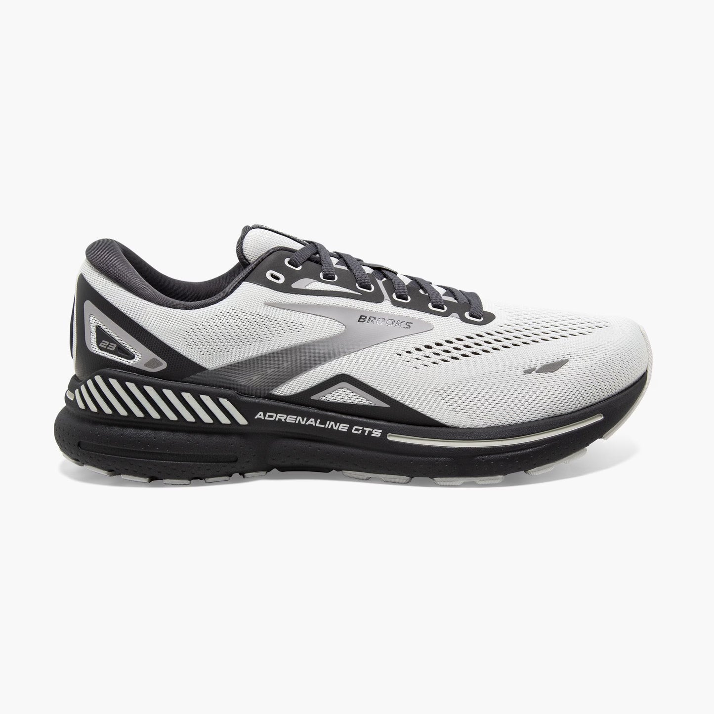 Brooks Adrenaline GTS 23 | Oyster / Ebony / Alloy | Mens