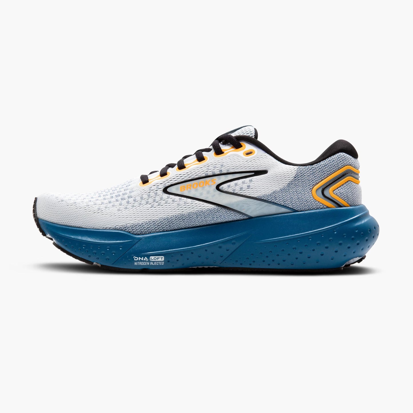 Brooks Glycerin 21 | White / Sapphire / Orange | Mens