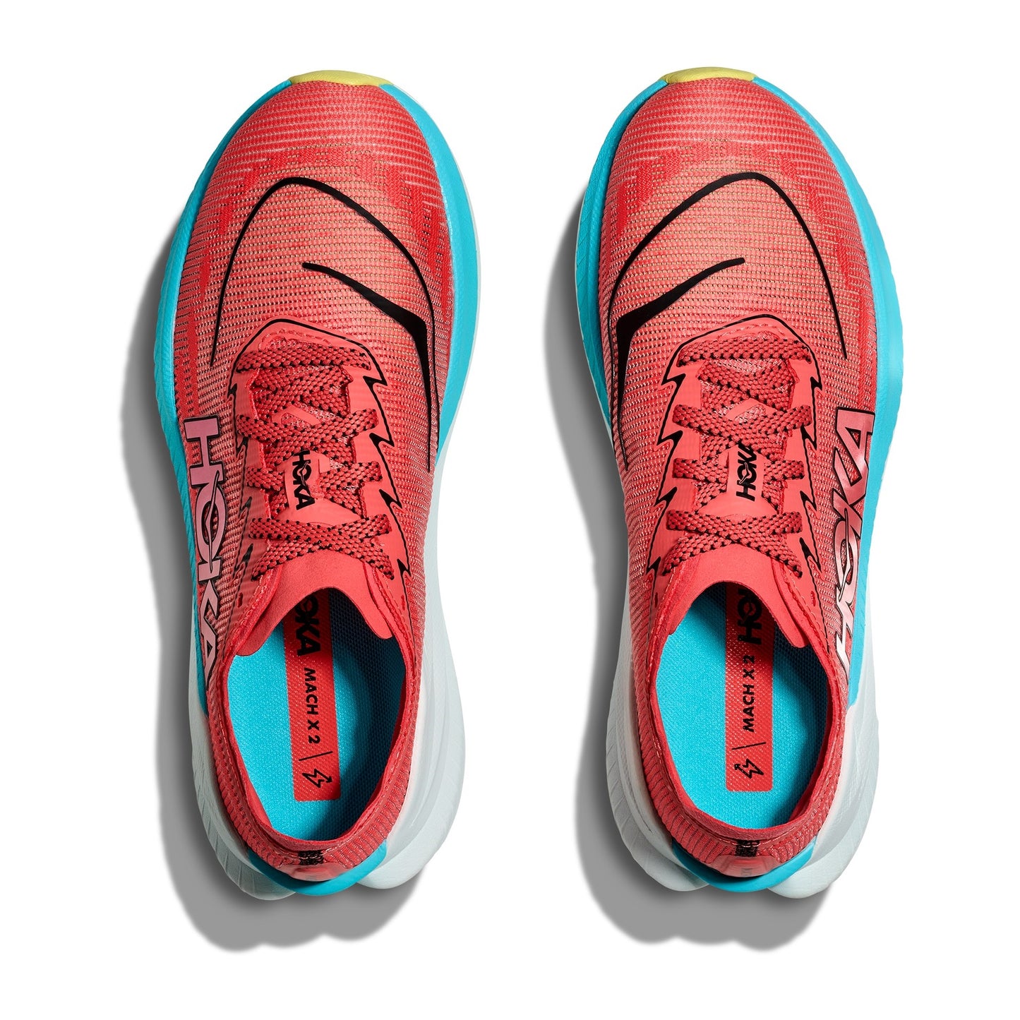 Hoka Mach X 2 Wide | Grapefruit / Electric Coral | Mens