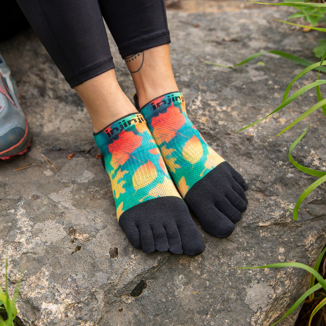 Injinji Run Sock | Lightweight | No Show | Foliage