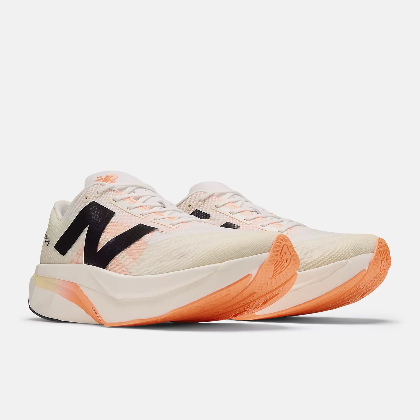 New Balance FuelCell SuperComp Elite v4 Wide | White / Angora / Hot Mango | Mens