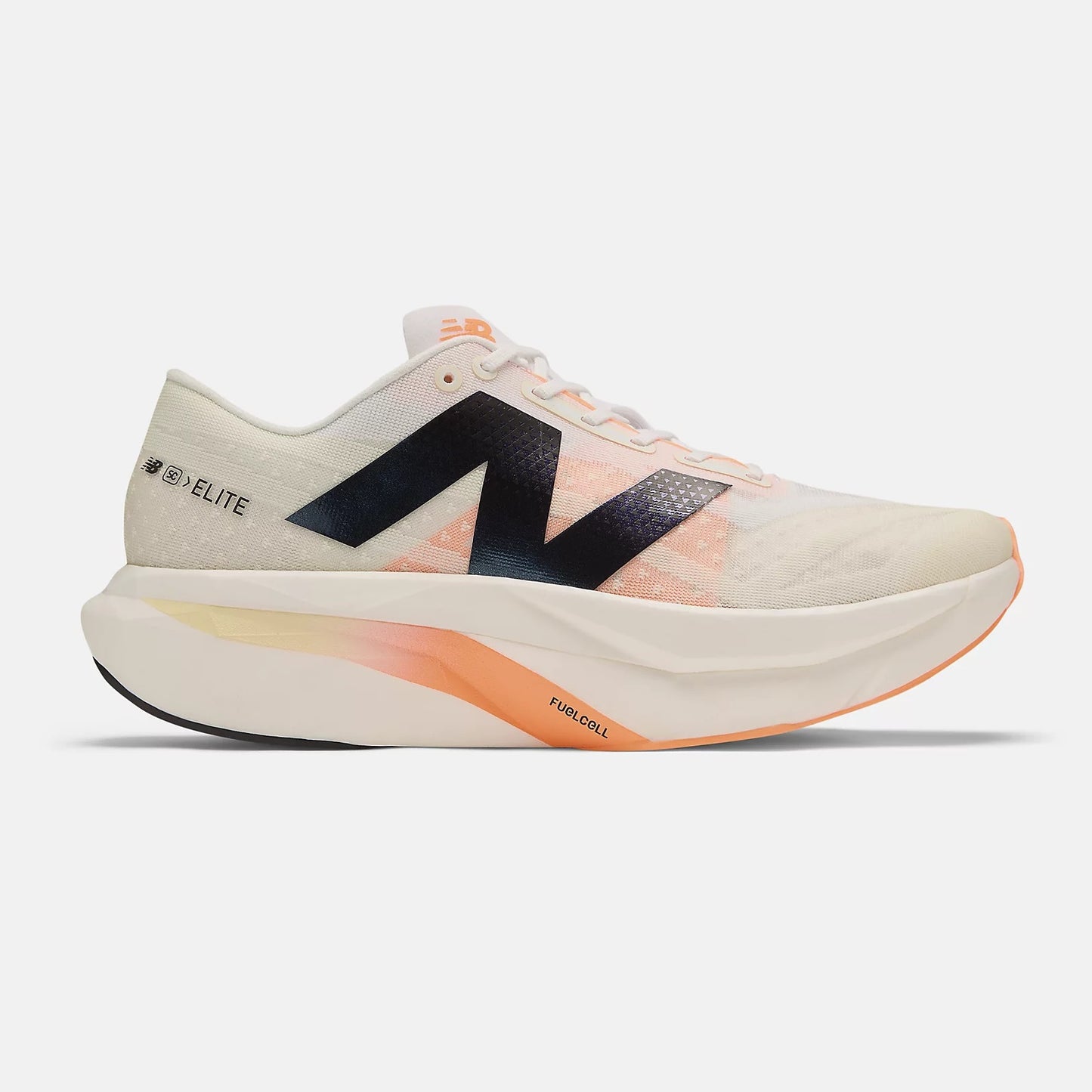 New Balance FuelCell SuperComp Elite v4 Wide | White / Angora / Hot Mango | Mens