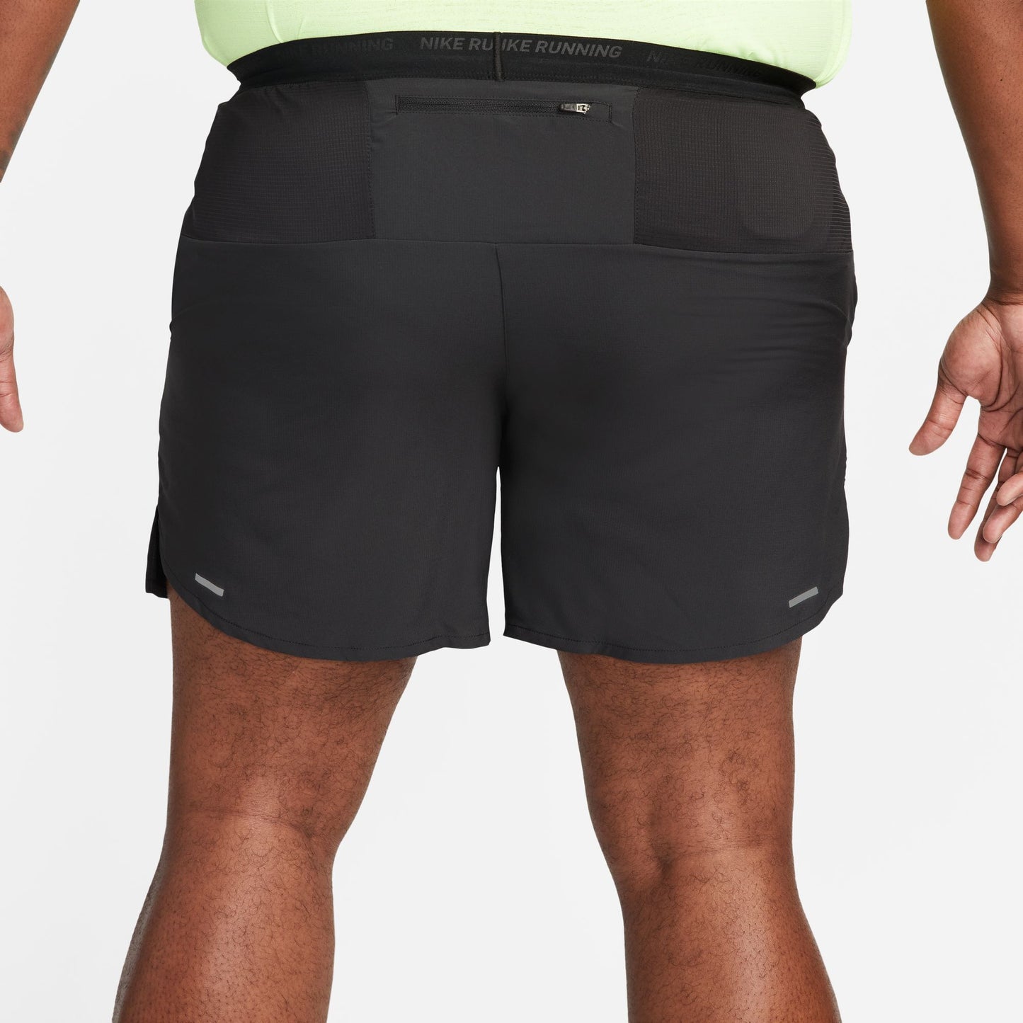 Nike Stride 7" Shorts | Black / Reflective Silver | Mens