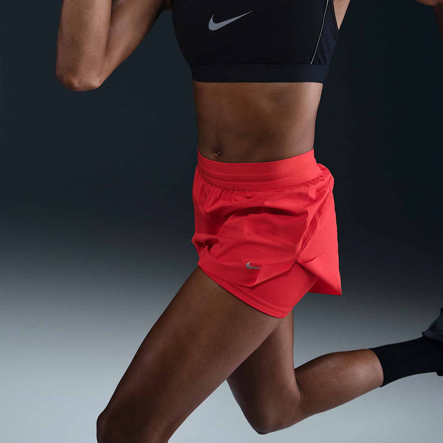 Nike Swift 2-in-1 Shorts | Light Crimson / Reflective Silver | Womens