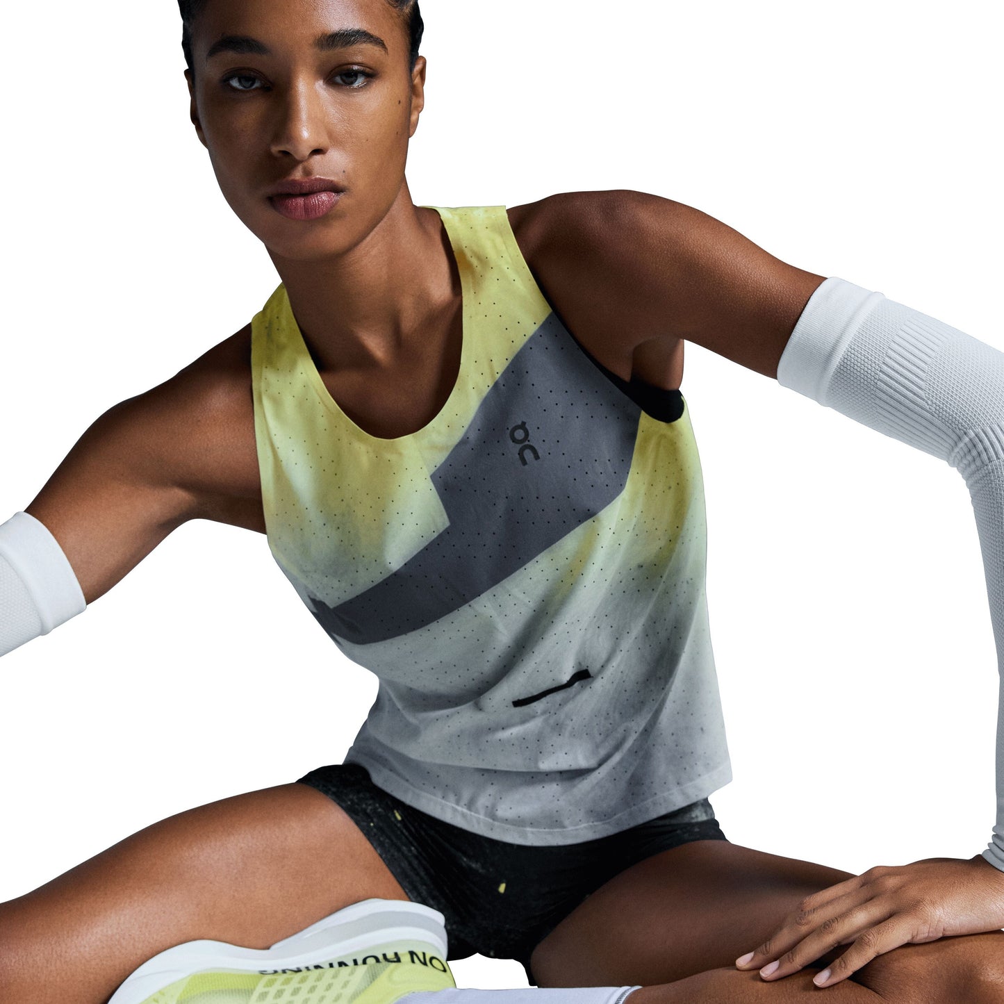 On Race Singlet | Limelight / Glacier | Womens