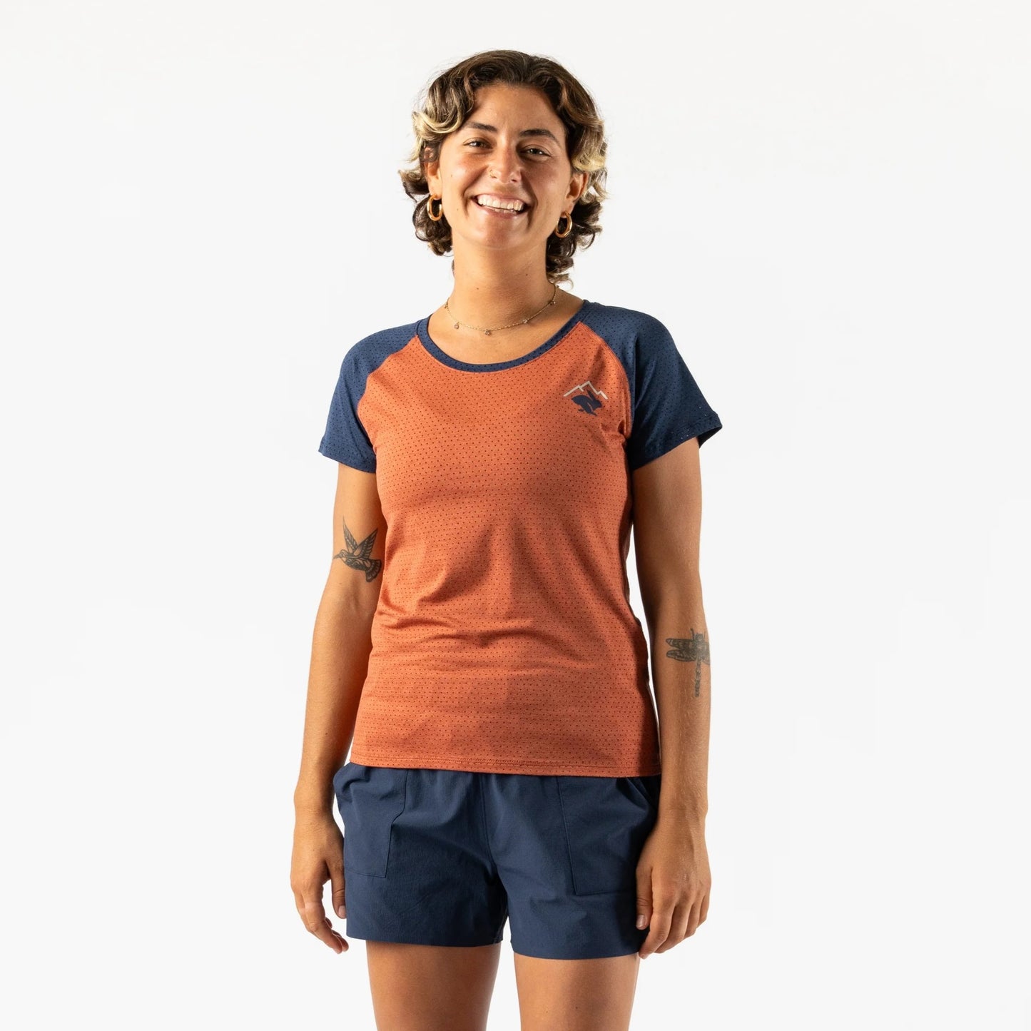 rabbit EZ Tee Perf Trail | Burnt Brick | Womens