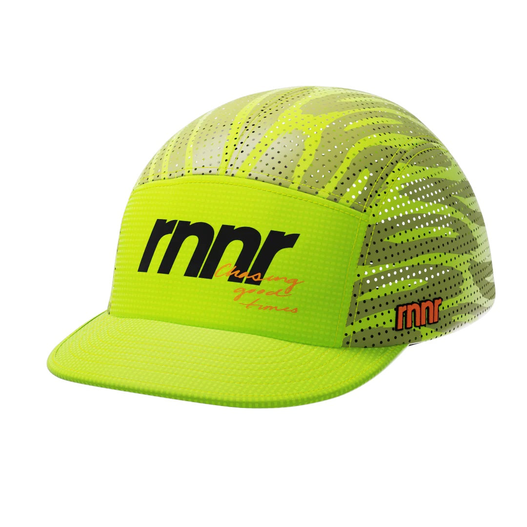 rnnr Pacer Hat | Drippy Cheetah Green