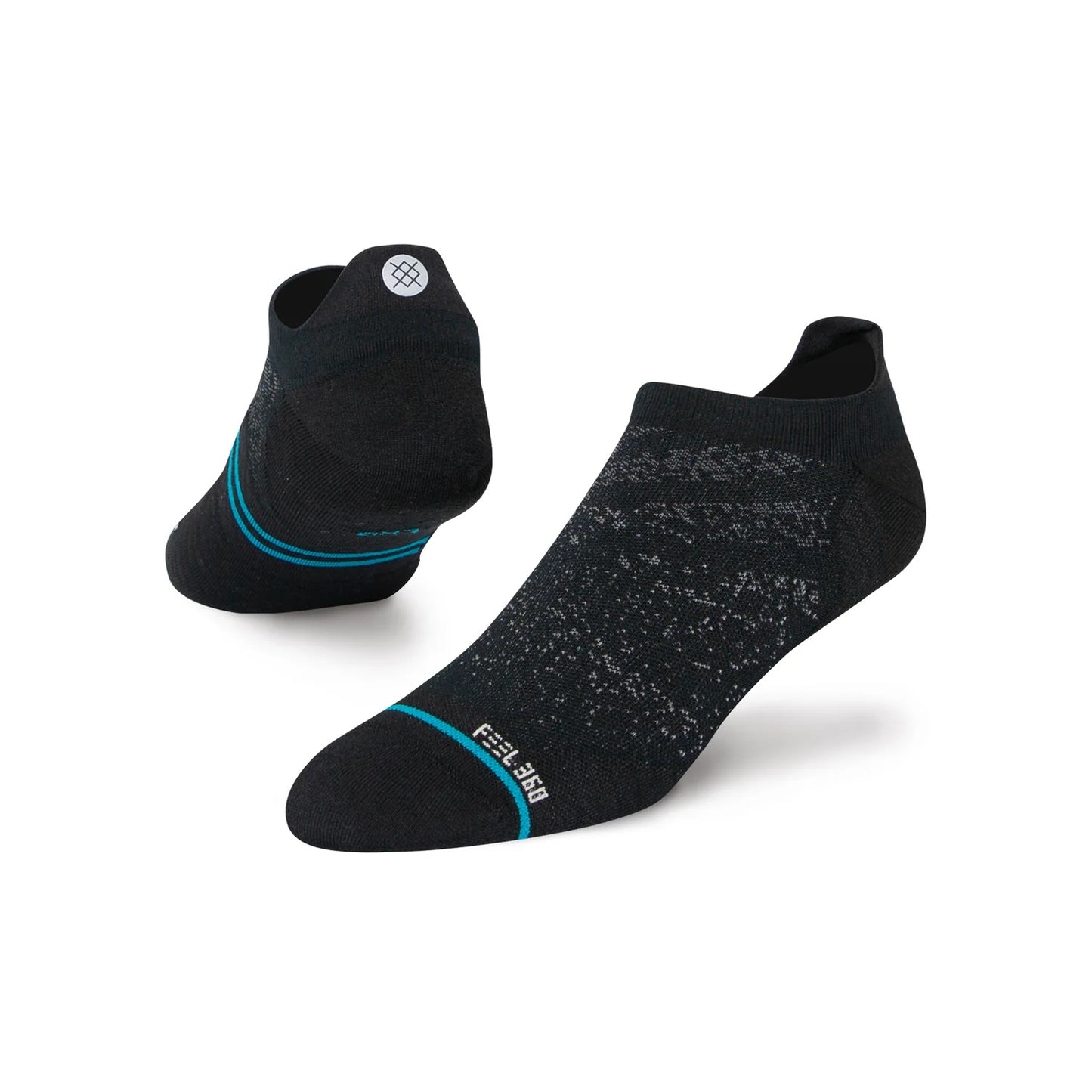 Stance Run UL Tab | Ultralight Cushion | Tab Length | Black | 3 Pack